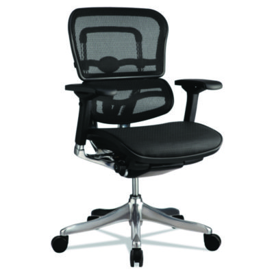 Ergohuman Elite Mid Back Mesh Chair Black J8953 Direct Supply