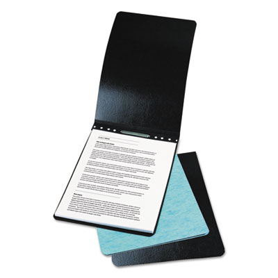 ACCO Presstex Report Cover With Tyvek Reinforced Hinge, Top Bound, Two-Piece Prong Fastener, 2" Capacity, 11 X 14, Black/black (ACC19021) ACC19021