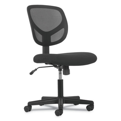 1-Oh-One Mid-Back Task Chairs, Supports Up to 250 lb, 17" to 22" Seat Height, Black BSXVST101