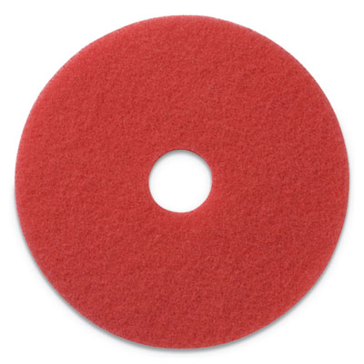 Buffing Pads, 20" Diameter, Red, 5/Carton AMF404420