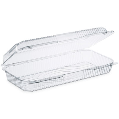 Dart StayLock Clear Hinged Lid Containers, 50.2 oz, 6.8 x 13.4 x 2.6, Plastic, 200/Carton (DCCC90UT1) DCCC90UT1
