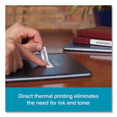 LABEL,LW 0.6X3.45,6/PK,WH