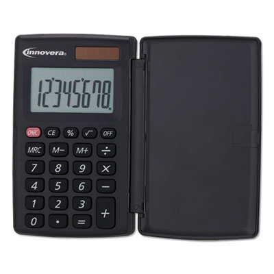 Innovera® 15921 Pocket Calculator with Hard Shell Flip Cover