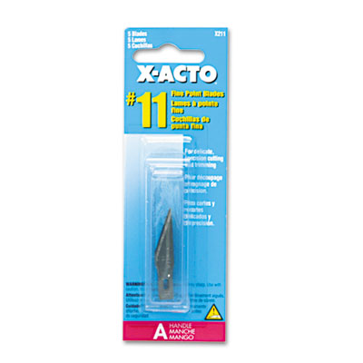 #11 Blades for X-Acto Knives, 5/Pack EPIX211