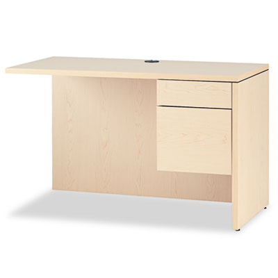 10500 Series L Workstation Return, 3/4 Height Right Ped, 48 x 24, Natural Maple HON10515RDD