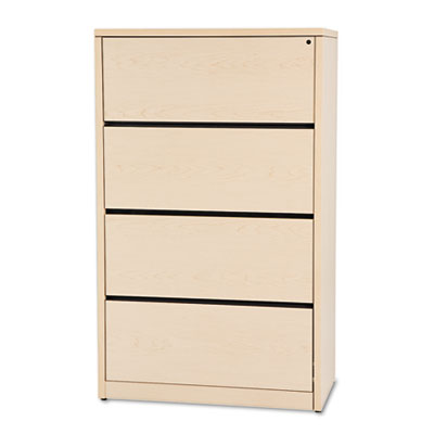 10500 Series Lateral File, 4 Legal/Letter-Size File Drawers, Natural Maple, 36" x 20" x 59.13" HON10516DD