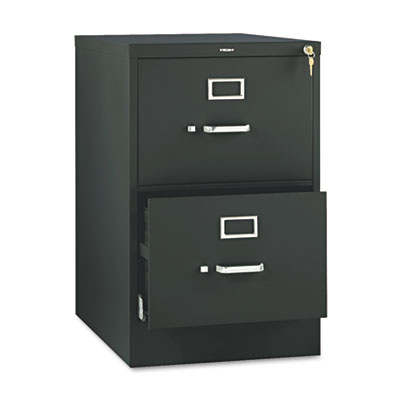 510 Series Vertical File, 2 Legal-Size File Drawers, Black, 18.25" x 25" x 29" HON512CPP