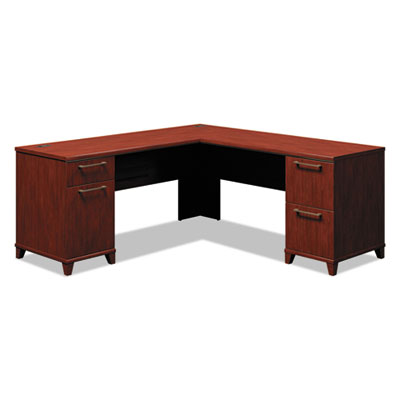 Bush Enterprise Collection L-Desk Surface, 70.13" X 70.13" X 29.75", Harvest Cherry, (box 2 Of 2) (BSH2910CSA203) BSH2910CSA203