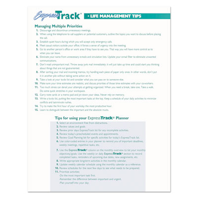 Express Track Recycled Weekly Appointment Book/Monthly Planner, 8 x 5, Black Cover, 13-Month: Jan 2025 to Jan 2026