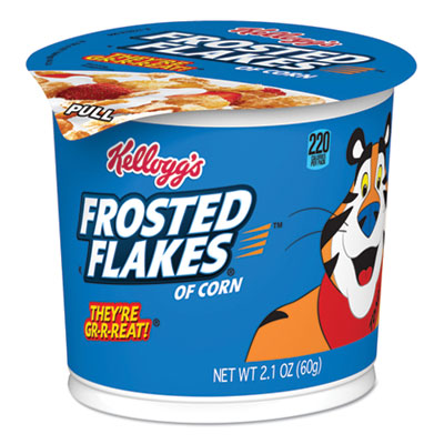 Breakfast Cereal, Frosted Flakes, Single-Serve 2.1 oz Cup, 6/Box KEB01468