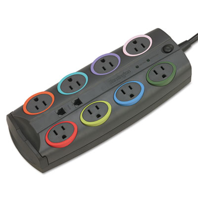 Kensington® SmartSockets® Premium Eight-Outlet Adapter Model Surge Protector