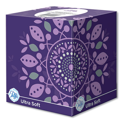 Ultra Soft Facial Tissue, 2-Ply, White, 56 Sheets/Box, 4 Boxes/Pack