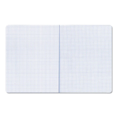 Quad Rule Composition Book, Quadrille Rule (4 sq/in), Black Marble Cover, (100) 9.75 x 7.5 Sheets, 6/Pack