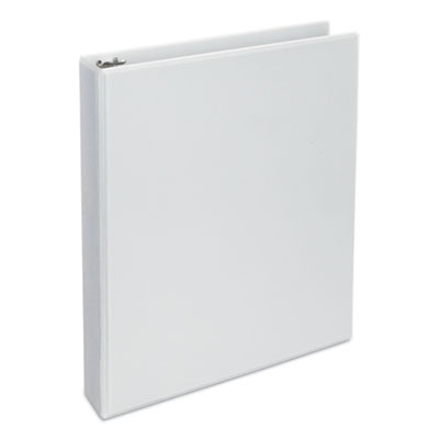 Deluxe 1-1/2 Inch Round Ring View Binder, White UNV20722