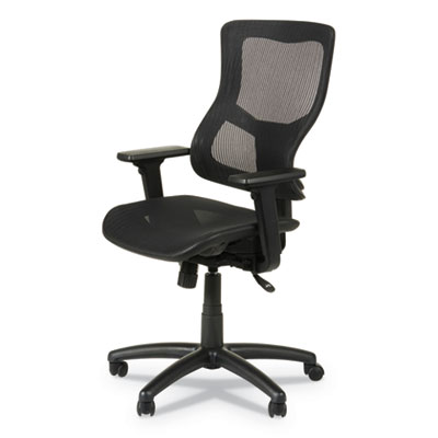 Alera Elusion II Series Suspension Mesh Mid-Back Synchro Seat Slide Chair, Supports 275 lb, 16.34