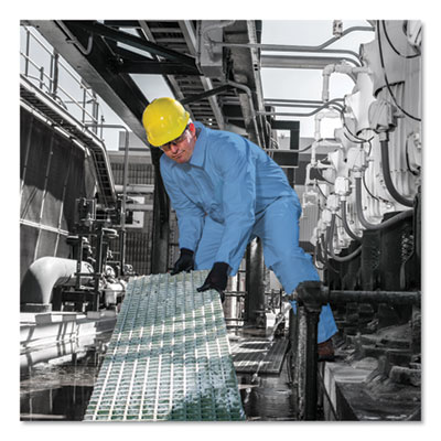 A65 Zipper Front Flame Resistant Coveralls, X-Large, Blue, 25/Carton