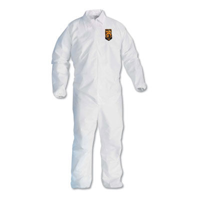 A40 Elastic-Cuff and Ankles Coveralls, 4X-Large, White, 25/Carton KCC44317