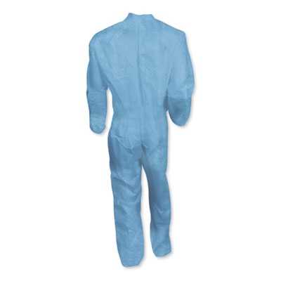 A65 Zipper Front Flame Resistant Coveralls, X-Large, Blue, 25/Carton