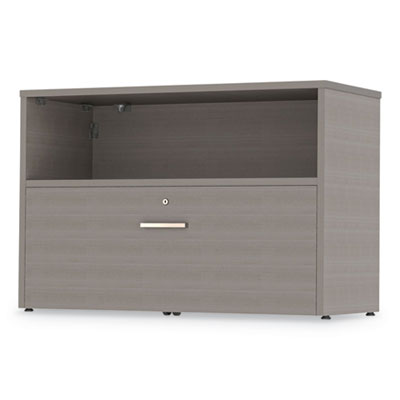 Urban Series Cabinet Credenza Pedestal with Lateral File, 35.25w x 15.25d x 23.75h, Ash