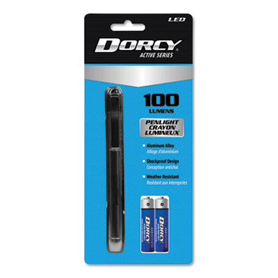 DORCY 100 Lumen Led Penlight, 2 Aaa Batteries (included), Silver (DCY411218) DCY411218