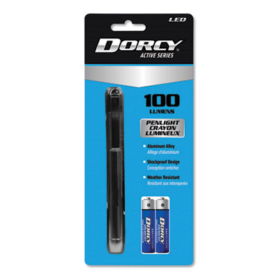 100 Lumen LED Penlight, 2 AAA Batteries (Included), Silver DCY411218