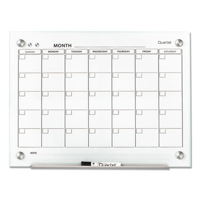Quartet® Infinity™ Magnetic Glass Calendar Board