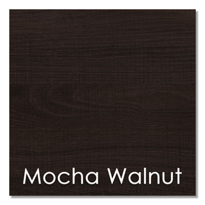 Trento Line Bookcase, Three-Shelf, 31.5w x 11.63d x 43.25h, Mocha