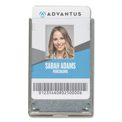 Advantus Rigid Two-Badge RFID Blocking Smart Card Holder
