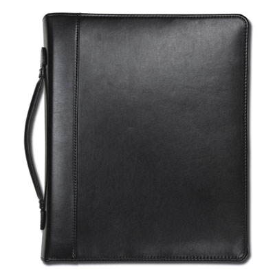 Samsill® Regal(TM) Leather Zipper Binder with Handle & iPad® Pocket