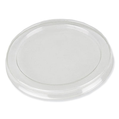 LIDS ONLY: Pulp Tek Plastic Dome Lids, 100 Disposable Lids For Food Trays-  Food Trays Sold Separately, Built-In Tab, Clear Plastic Dome Lids, Fits 5