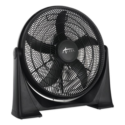 20" Super-Circulator 3-Speed Tilt Fan, Plastic, Black ALEFAN203