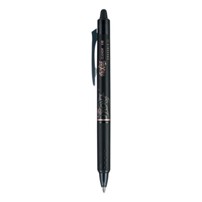 PILOT FriXion Clicker Erasable - New Black Ink Fine Point 31450 Refillable & Retractable Gel Ink Pens 12-Pack 