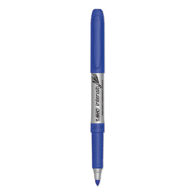 BIC Intensity Fine Tip Permanent Marker, Fine Bullet Tip, Deep Sea Blue, Dozen (BICGPM11BE) BICGPM11BE