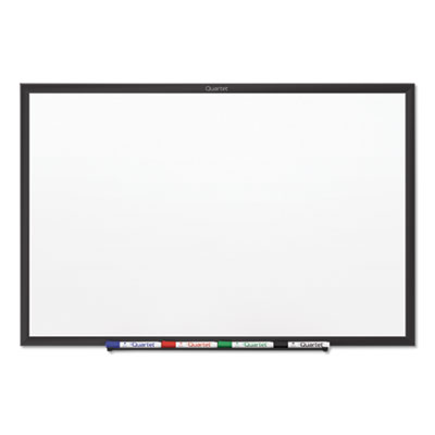 Classic Series Nano-Clean Dry Erase Board, 48 x 36, Black Aluminum Frame QRTSM534B
