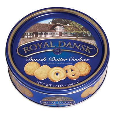 Cookies, Danish Butter, 12 oz Tin OFX53005