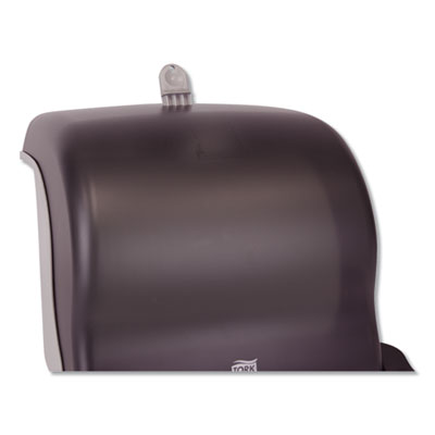 Compact Hand Towel Roll Dispenser, 12.49 x 8.6 x 12.82, Smoke