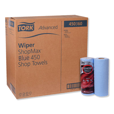 Advanced ShopMax Wiper 450, 11 x 9.4, Blue, 60/Roll, 30 Rolls/Carton TRK450360