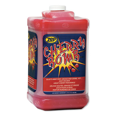 Cherry Bomb Hand Cleaner, Cherry Scent, 1 gal Bottle, 4/Carton ZPE95124