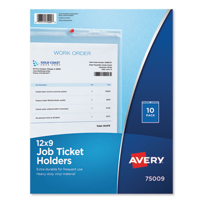 Avery® Heavyweight Clear Job Ticket Holder