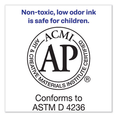 MARKS A LOT Large Desk-Style Permanent Marker with Metal Pocket Clip, Broad Bullet Tip, Black, Dozen (24878)