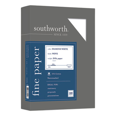 Southworth® 25% Cotton Diamond White® Business Paper