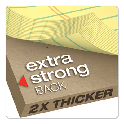 Docket Gold Ruled Perforated Pads, Wide/Legal Rule, 50 Canary-Yellow 8.5 x 11.75 Sheets, 12/Pack