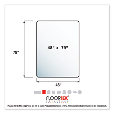 CHAIRMAT,RECT,48X79,CLR
