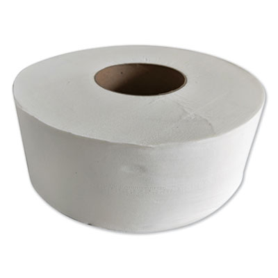 JRT Jr. Jumbo-Junior Bath Tissue, 2-Ply, White, 3.1" x 1,000 ft, 12/Carton GEN1516
