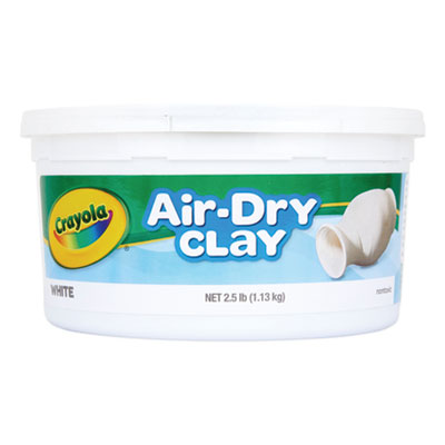 Air-Dry Clay,White,  2.5 lbs CYO575050