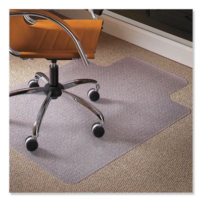 AiBOB Chair Mat for Low Pile Carpet, Flat Without Curling, 48 x 36 Inches Office Carpeted Floor Mats for Computer Desk, Clear