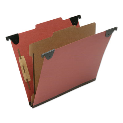 7530016816249 SKILCRAFT Classification Folder, 1 Divider, Letter Size, Red, 10/Box NSN6816249