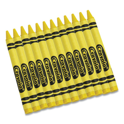 Bulk Crayons, Yellow, 12/Box CYO520836034