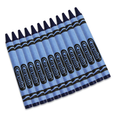 Bulk Crayons, Blue, 12/Box CYO520836042