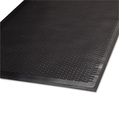 Clean Step Outdoor Rubber Scraper Mat, Polypropylene, 36 x 60, Black MLL14030500
